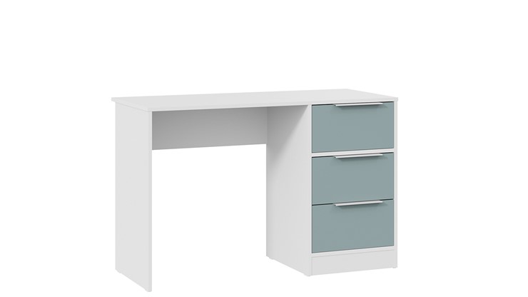 Стол письменный Марли Тип 1 (Белый/Серо-голубой) в Чите - изображение 2