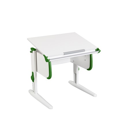 Детский стол-трансформер 1/75 (СУТ.24) белый/белый/Зеленый в Чите - изображение