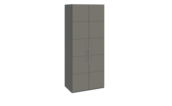 Распашной шкаф Наоми с 2-мя дверями, цвет Фон серый, Джут  СМ-208.07.03 в Чите - изображение