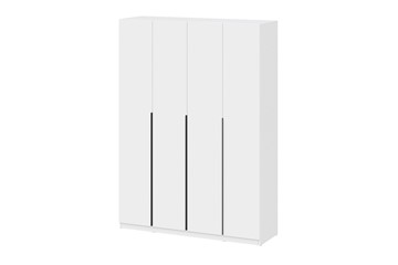 Четырехстворчатый шкаф ШК 5 (1600) Белый текстурный в Чите