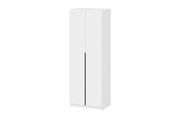 Двухстворчатый шкаф ШК 5 (800) Белый текстурный в Чите