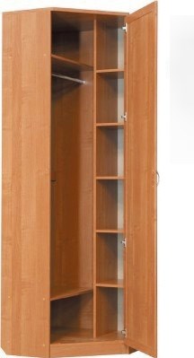Распашной шкаф 402 угловой со штангой, цвет Венге в Чите - изображение 1