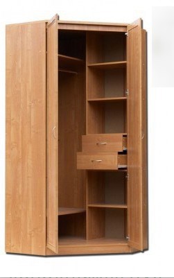Распашной шкаф 403 несимметричный, цвет Дуб Сонома в Чите - изображение 1
