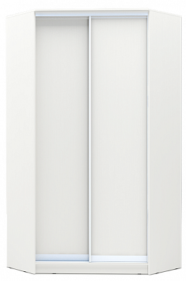 Угловой шкаф-купе 2200х1103х1103, ХИТ У-22-4-11, белая шагрень в Чите - изображение