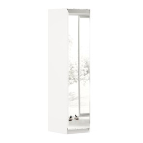 1-створчатый шкаф Айла с зеркалом ЛД 688.140.000, Белый, исполнение 1 в Чите