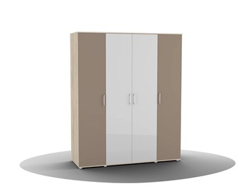 Шкаф для одежды Silvia, ШО-04 (2г/2зр), цвет фасада латте в Чите