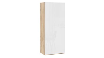 Шкаф для одежды Эмбер СМ-348.07.003 (Яблоня Беллуно/Белый глянец) в Чите