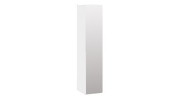 Шкаф для белья с 1 зеркальной дверью Порто (580) СМ-393.07.002 (Белый жемчуг/Белый жемчуг) в Чите