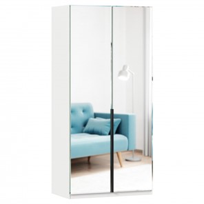Шкаф 2х-дверный Норд ЛД 677.070.000.009 с двумя зеркалами, Белый в Чите