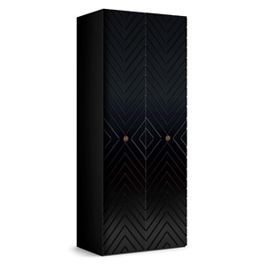 Шкаф с глухим фасадом Марсель 900 (черный) в Чите