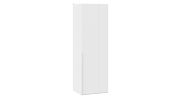 Шкаф угловой одностворчатый Порто (580) СМ-393.07.006 (Белый жемчуг/Белый софт) в Чите