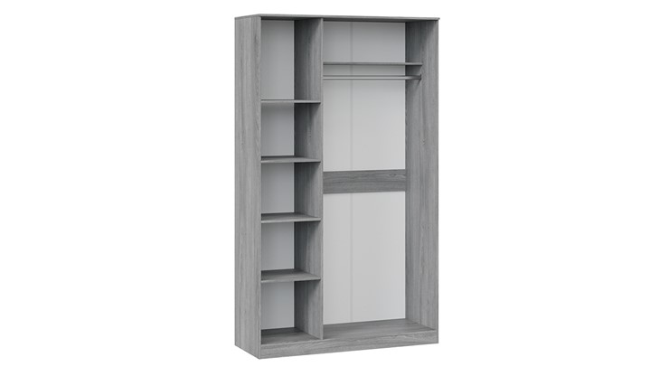3-створчатый шкаф Миранда (Дуб Гамильтон/Белый глянец) в Чите - изображение 3
