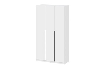 Трехстворчатый шкаф ШК 5 (1200) Белый текстурный в Чите