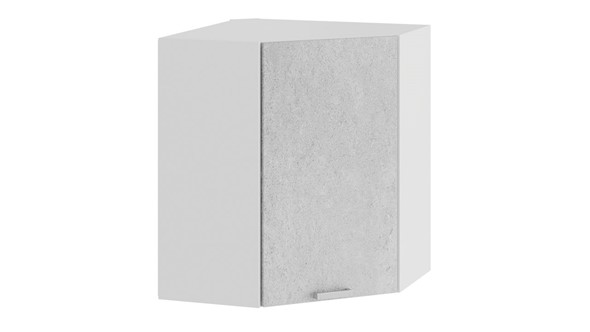 Угловой шкаф на кухню Гранита 1В6У (Белый/Бетон снежный) в Чите - изображение