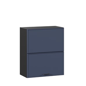 Кухонный горизонтальный шкаф 600 комбинированный Индиго ЛД 298.970.000.167, Чёрный/Тёмно-синий в Чите