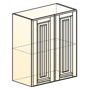 Навесной кухонный шкаф Бавария L600 H720 (2 дв. гл.) в Чите