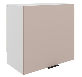 Шкаф навесной под вытяжку Стоун L600 Н566 (1 дв. гл.) (белый/грей софттач) в Чите - предосмотр