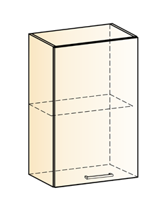 Навесной кухонный шкаф Яна L450 Н720 (1 дв. гл.) в Чите - предосмотр