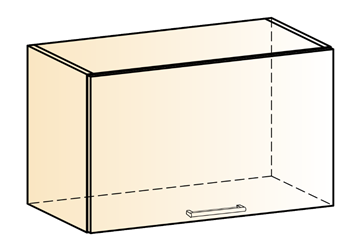 Шкаф навесной Яна L600 Н360 (1 дв. гл.) в Чите - предосмотр