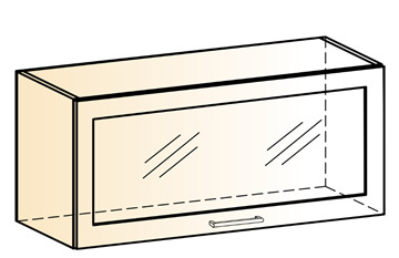 Кухонный шкаф Яна L800 Н360 (1 дв. рам.) в Чите
