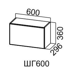 Шкаф навесной Модус, ШГ600/360, галифакс в Чите