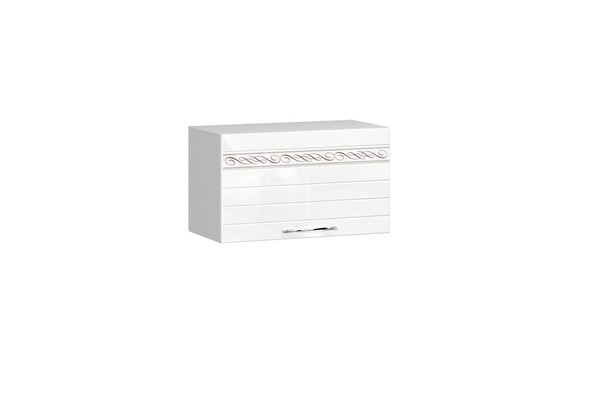 Шкаф кухонный для вытяжки Анастасия 600 002.021.000 белый глянец в Чите - изображение