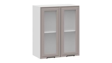 Кухонный навесной шкаф Белладжио 1В6С (Белый, Софт капучино) в Чите - предосмотр