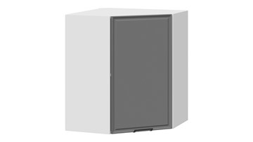 Шкаф кухонный Белладжио 1В6У (Белый, Софт графит) в Чите