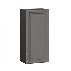 Навесной кухонный шкаф Джелатто 450 высокий ЛД 241.430.000.153, Черный/Оникс серый в Чите