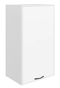 Кухонный шкаф Монако L450 Н900 (1 дв. гл.), белый/милк матовый в Чите