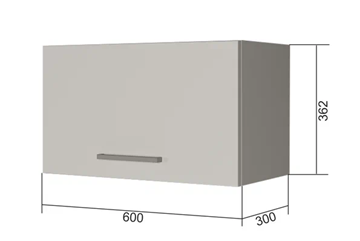 Настенный шкаф В360, Белое гладкое Ламарти/Антрацит в Чите