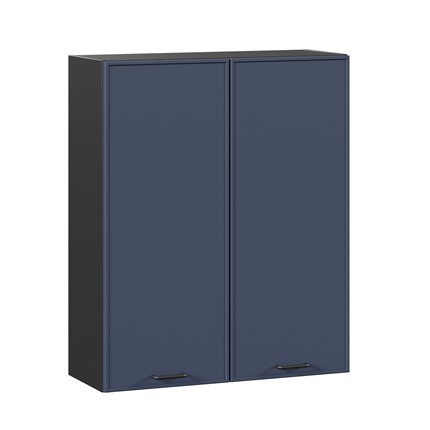 Настенный шкаф высокий 800 Индиго 298.460.000.155, Чёрный/Тёмно-синий в Чите - изображение