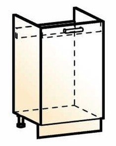 Шкаф рабочий под мойку Стоун L500 (1 дв. гл.) в Чите
