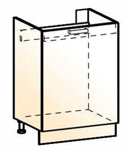Шкаф рабочий под мойку Стоун L600 (1 дв. гл.) в Чите