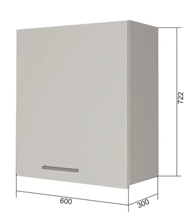 Шкаф сушильный на кухню ВС7 60, Сатин/Антрацит в Чите - изображение