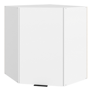 Шкаф на кухню Стоун  L600x600 (1 дв. гл.) (белый/джелато софттач) в Чите