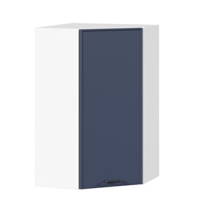 Шкаф кухонный угловой высокий Индиго ЛД 298.620.000.117, Белый/Тёмно-синий в Чите