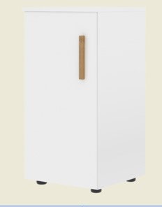 Низкий шкаф колонна с глухой дверью левой FORTA Белый FLC 40.1 (L) (399х404х801) в Чите
