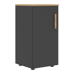 Шкаф колонна низкий с глухой левой дверью FORTA Графит-Дуб Гамильтон  FLC 40.1 (L) (399х404х801) в Чите - предосмотр