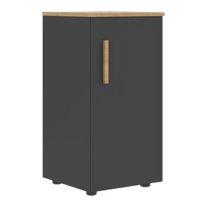 Низкий шкаф колонна с правой дверью FORTA Графит-Дуб Гамильтон  FLC 40.1 (R) (399х404х801) в Чите