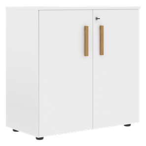 Низкий шкаф с малыми дверцами широкий FORTA Белый FLC 80.1(Z) (798х404х801) в Чите - предосмотр