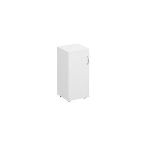 Шкаф для документов низкий узкий закрытый Комфорт КФ, белый премиум (40x38x84) К.508 ДШ в Чите