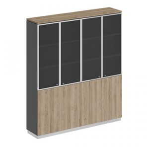 Шкаф для документов со стеклянными дверьми Speech Cube (180.2x40x203.4) СИ 315 ДС АР ДС/ХР в Чите