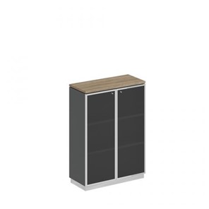 Шкаф для документов средний стекло в рамке Speech Cube (90x40x124.6) СИ 319 ДС АР ХР в Чите