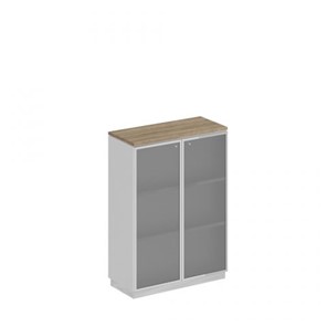 Шкаф для документов средний стекло в рамке Speech Cube (90x40x124.6) СИ 319 ДС БП ХР в Чите