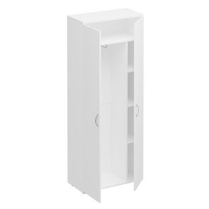 Шкаф для одежды с дополнением Комфорт КФ, белый премиум (80x38x200) К.531 ДШ в Чите