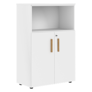 Шкаф с глухими малыми дверьми FORTA Белый FMC 80.1(Z) (798х404х1197) в Чите - предосмотр
