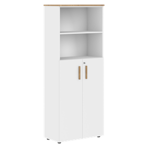 Шкаф с глухими средними дверьми FORTA Белый-Дуб Гамильтон FHC 80.6(Z) (798х404х1965) в Чите