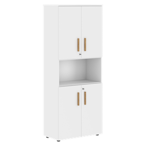 Шкаф с глухими малыми дверьми FORTA Белый FHC 80.4(Z) (798х404х1965) в Чите
