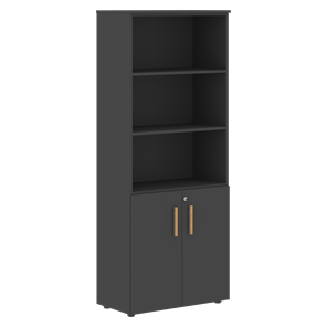 Шкаф  с глухими малыми дверями FORTA Черный Графит  FHC 80.5(Z) (798х404х1965) в Чите - предосмотр